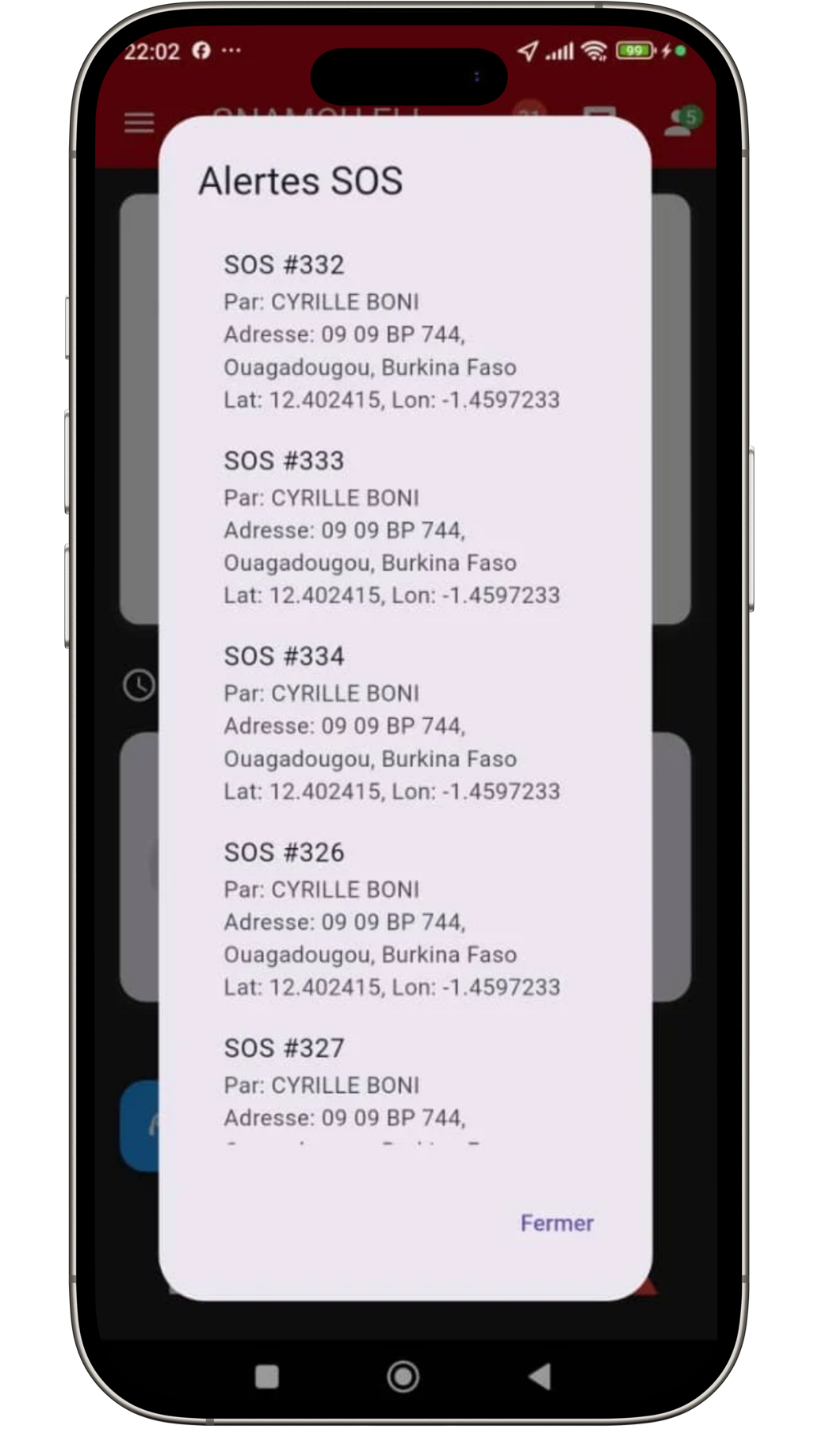 Système d’alerte SOS SecureLink